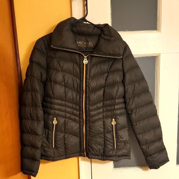Michael Kors Women's Olive Green Lightweight Puffer Jacket Size S - Picture 1 of 9